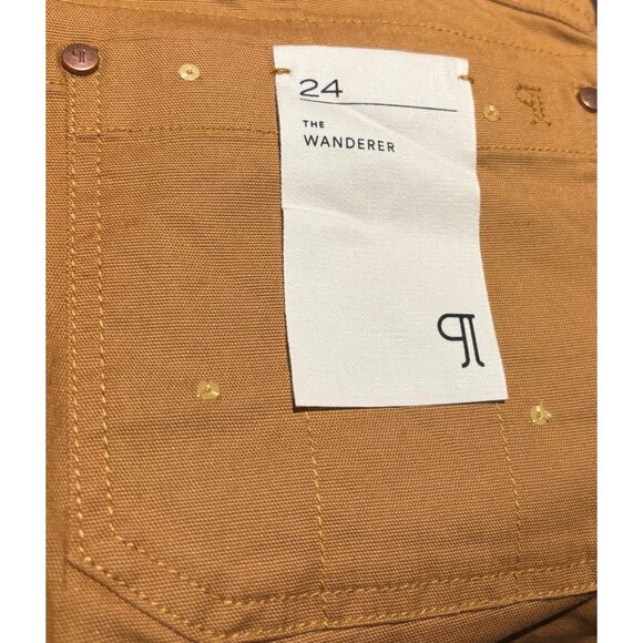 Pilcro Anthropologie The Wanderer Mid-Rise Relaxed-Leg Pants 24 Appliqué Edition - Picture 7 of 8